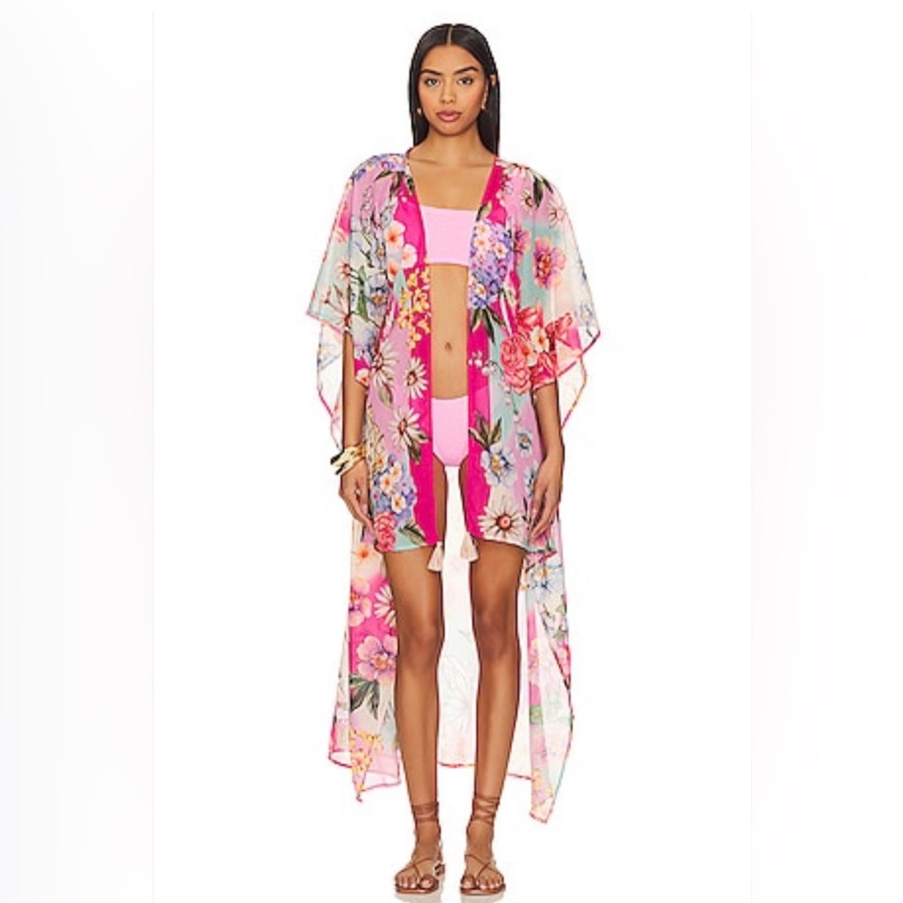 NWT - Agua Bendita x Revolve - Women’s Dará Floral Kimono Coverup